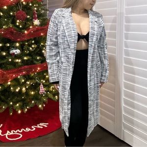 Thin coat-style cardigan